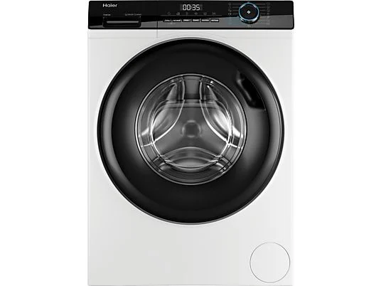 Lavadora carga frontal - Haier I-Pro Series 3 HW90-BP14939-S, 9kg, 1400rpm, Motor Inverter, Vapor, Antibacterias, Blanco
